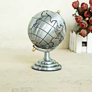 Globo del mundo giratorio para exhibición de estantes, regalo temático de viaje de Metal compacto para boda para sala de estudio, oficina, decoración para sala de estar - Product Image 2