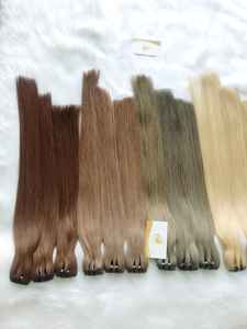 Extensions de cheveux vierges non traités, naturels, lisses et ondulés, Remy, cheveux vietnamiens bruts, cuticules alignées, 8-32 pouces, 100 grammes, tissage doux - Product Image 3