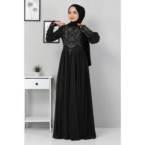 Vestido de Noche de Lujo con Detalles de Encaje, Tirantes Finos de Satén, Estilo Imperio, Largo hasta el Suelo, con Lentejuelas, Disponible en Talla XS - Product Image 3