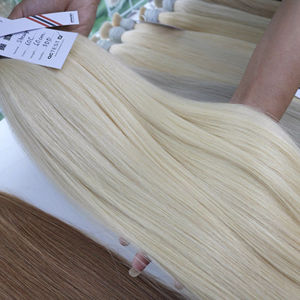 2025 vente chaude en vrac Extensions de cheveux vierges vietnamiennes 100% naturel droit 60cm couleur claire de haute qualité - Product Image 1