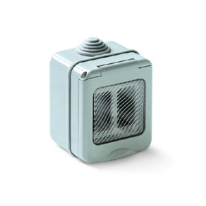 Cassetta da Parete per Esterni Rotonda a 2 Posti IP55 - Product Image 1