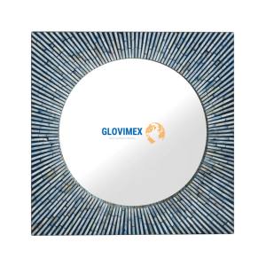 Espejo de concha de Capiz inspirado en el hogar de estilo natural vietrustic para decoración de habitación de bebé y decoración del hogar - Product Image 1