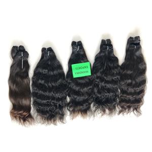 100% brut en gros naturel vierge couleur noir tissage ondulé faisceaux temple vietnamien extensions de cheveux humains - Product Image 2