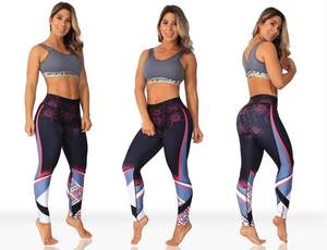 Mallas de alta calidad hechas a medida para gimnasios de mujeres para usar mallas de Yoga de compresión de ejercicio para mujeres - Product Image 4