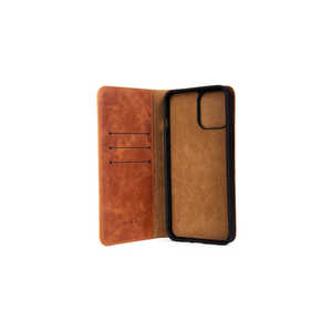 Étui portefeuille de luxe Netzy en cuir véritable pour iPhone 12 Pro, avec porte-cartes multiples, rabat et matériaux PC et métal - Product Image 5