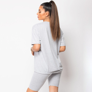 ชุดฤดูร้อนผ้าฝ้ายสีทึบชุดออกกำลังกาย2ชิ้นแบบสั้นของผู้หญิงเสื้อแขนกุดสั้นกางเกงขาสั้นเสื้อกันหนาวมีฮู้ด - Product Image 3