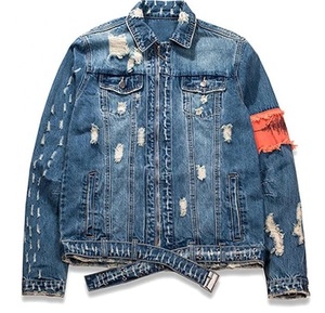 Pakistan Made Top Quality <b>Jackets</b> / Jeans <b>Jacket</b> Custom Embroidered <b>Men</b> Outwear Cotton Denim <b>Jackets</b> Fashionable Denim <b>Men</b> - Product Image 2