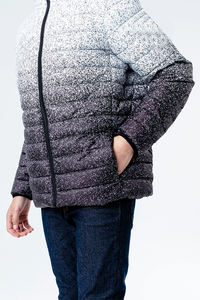 Veste d'hiver en nylon imprimée personnalisée de haute qualité Manteau long et respirant de grande taille au design unisexe avec col à capuche - Product Image 3