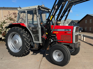 รถแทรกเตอร์มือสอง Massey Ferguson 375 รุ่น Lo-Profile Cab ขับเคลื่อน 4 ล้อ พร้อมหัวลากและห้องโดยสารแบบปิด - Product Image 2