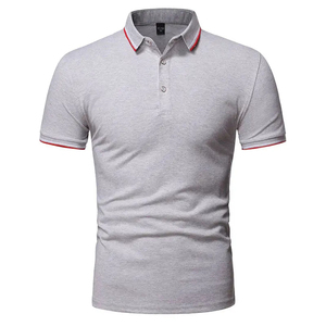Chemises pour hommes grande taille de haute qualité 100 % coton légères infroissables à col montant manches courtes avec poche brodée - Product Image 2