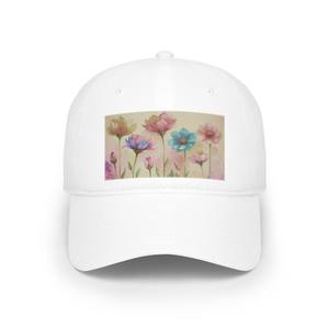 Wildflower Print <b>Baseball</b> Cap Low Profile Cotton Floral Casual <b>Hat</b> for <b>Men</b> and Women - Product Image 1