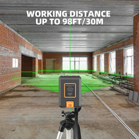 Niveau laser vert à ligne croisée auto-nivelant de 30 m (100 pieds) avec mode pulsé, idéal pour la pose d'images, le bricolage et la construction – Fabrication ODM/OEM