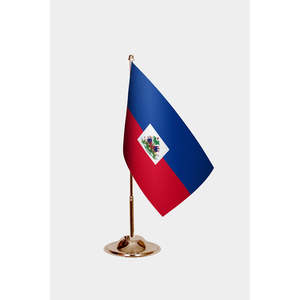 Drapeaux de bureau Hati imprimés numériquement en satin et polyester 3x5 pieds, style fanion pour bannières décoratives - Product Image 2