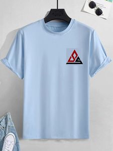 Camiseta de Manga Corta para Hombre, Talla Grande, Corte Regular, 100% Algodón, Transpirable, de Secado Rápido, con Estampado Bordado, Ecológica y Personalizable - Product Image 3