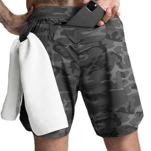Short de course décontracté pour hommes séchage rapide 100% coton Fitness Sports Gym Jogger OEM Polyester Short d'entraînement de haute qualité solide - Product Image 4