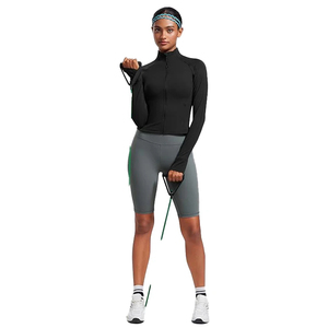 High Quality Lightweight Knitted <b>Women</b> Fitness Sports Yoga <b>Jacket</b> Stand Collar Canvas <b>Gym</b> Training Yoga <b>Women</b> Fitness <b>Jacket</b> - Product Image 5