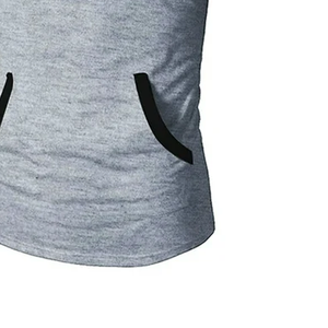 Camisetas sin mangas de entrenamiento de punto transpirables de algodón liso de alta calidad con estampado personalizado para hombres-ropa de gimnasio ecológica de secado rápido - Product Image 5