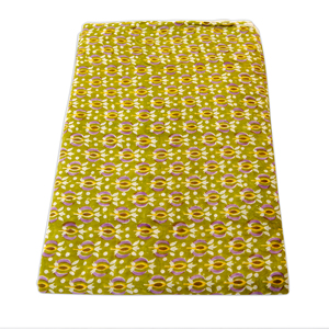 Nhà Sản Xuất Handmade Sanganeri Khối In Bông Vải Hoa Mô Hình Màu Xanh Lá Cây Chạy Chất Liệu Cho Quần Áo Bán Buôn - Product Image 4