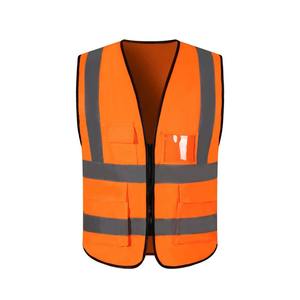 Adultes haute visibilité gilet de sécurité personnalisé haute visibilité hommes travailleur gilet multi-poches sans manches veste vêtements de travail réfléchissants - Product Image 4