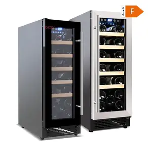 Pendingin kulkas anggur Mini pintu kaca lemari es minuman Freezer kulkas bawah minuman dan pendingin udara pendingin es anggur