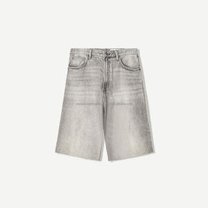 2025 Shorts Shorts en coton lourd Hommes Streetwear Hommes Denim Shorts - Product Image 1
