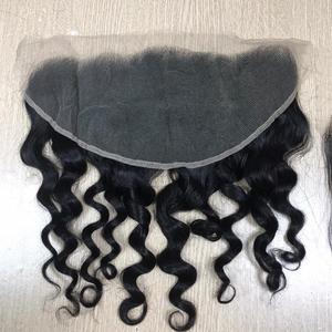 EXTENSION de cheveux humains Remy avec dentelle transparente nouée à la main, de haute qualité, vierges, vietnamien, au prix de gros - Product Image 2