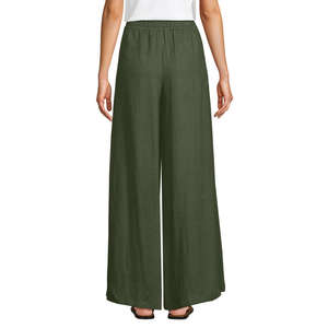 Pantalones palazzo de mujer con estilo, hechos en fábrica, OEM, prendas de vestir prémium al por mayor de Bangladesh, moda de verano - Product Image 4
