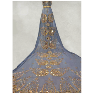 ชุดเดรสเดอรักสำหรับผู้หญิงชุดเดรสงานแต่งงานงานปาร์ตี้ผ้าลูกปัดหินพิมพ์ลายแอฟริกันทำมือผ้าแบบดั้งเดิมโซมาเลีย - Product Image 4