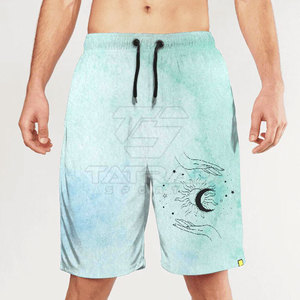 Pantalones Cortos Deportivos Sublimados para Hombre con Logotipo Personalizado, Cintura Elástica, 100% Poliéster, Servicio OEM, Secado Rápido y Transpirables - Product Image 3