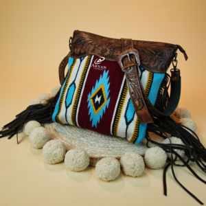 Nuevo diseño único, bolsos con flecos hechos a mano, multicolor, Azteca, manta para SILLÍN, bolsos con estilo bohemio para mujer - Product Image 1