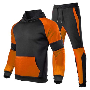 Custom Manufacture Custom Blank Heavyweight Hoodie and <b>Sweatpants</b> <b>Set</b> 2 Piece Oversized Hooded Sweatsuit Tracksuit for Men - Product Image 3
