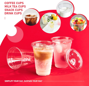 Gobelets en plastique avec couvercles 16 oz Gobelets à café glacé jetables transparents avec couvercles à boire sans paille Gobelet pour boissons froides Café glacé - Product Image 5