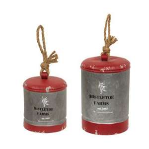 Campanas grises galvanizadas Campana colgante de tamaño personalizado único TCD Decoraciones navideñas Hierro de latón para aplicaciones de regalo o artesanía - Product Image 4