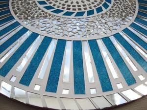 Vintage Bone <b>Mosaic</b> Decorative Wall <b>Mirror</b> Frame Unique Home Decor - Product Image 2