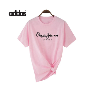T-shirts pour femmes en gros, nouvelle collection été, manches courtes, couleur unie, col rond, vêtements pour femmes - Product Image 6