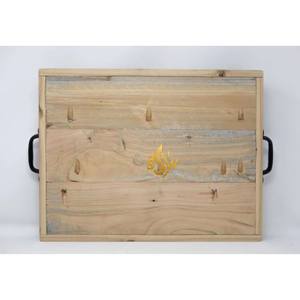 Bandeja de madera rectangular de alta calidad de diseño moderno, bandeja de madera maciza al por mayor, artículos ecológicos para el hogar y la cocina - Product Image 4