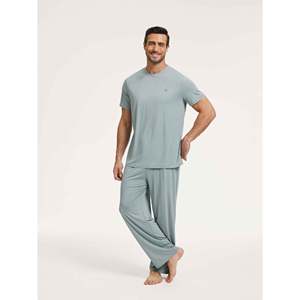 <b>Men's</b> <b>pajama</b> <b>set</b> bamboo <b>pajamas</b> <b>pajamas</b> night <b>pajama</b> <b>sets</b> bamboo loungewear <b>sets</b> sleepwear <b>for</b> <b>men</b> sleep and lounge - Product Image 2