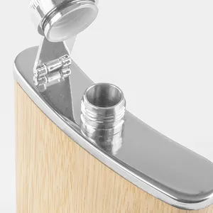 Flacone per Colonia Personalizzato in Acciaio e Bambù, Gadget Promozionale per Bevande - Product Image 3