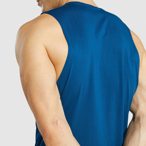 2024 New Arrival Primum Quality Men's Gym Workout Tank Tops 100% Cotton Breathable Slim Fit Quick Dry Casual Athletic Knitted - Product Image 6