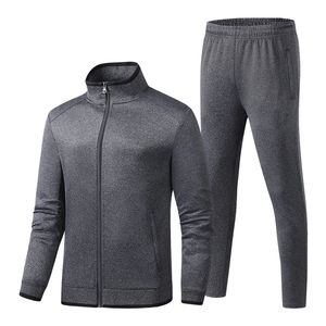 ชุดวอร์มลำลองกีฬากลางแจ้งของผู้ชายชุดวิ่ง2ชิ้นสำหรับฤดูใบไม้ผลิชุดวอร์มเสื้อแจ็คเก็ตกางเกง7XL ขนาด - Product Image 2