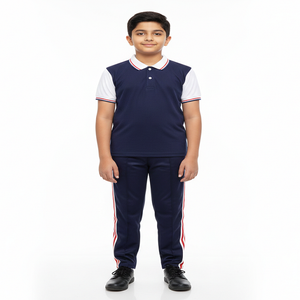 Ensembles de vêtements de sport de football scolaire unisexes pour enfants, respirants, en polyester/coton, durables et à séchage rapide - Product Image 3