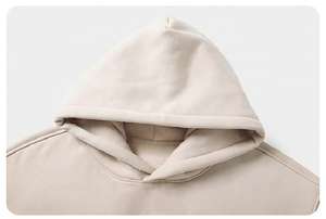 Sudadera con Capucha Personalizada, Oversize, de Algodón 100% de 330 g/m², Forro Polar, para Invierno, Fabricada por Triotake Industry - Product Image 3