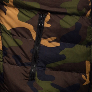 OEM Custom Wholesale Plaid Hooded Puffer <b>Padded</b> Cotton Vests Men Winter Vest wholesale - Product Image 5