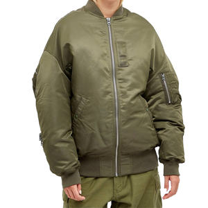 Blouson bomber classique pour femme, chaud, rembourrage épais en coton pour l'hiver, écologique, coupe-vent, vêtement décontracté pour le style urbain saisonnier - Product Image 1