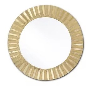 Wall <b>Mirror</b> With Metal <b>Gold</b> Plated Frame Decorative New Style Metal Wall <b>Mirror</b> for Home Decoration Usage - Product Image 6