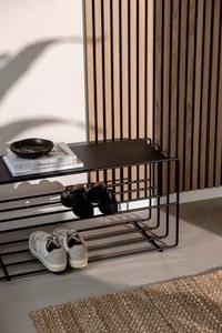 Modern Metal <b>Shoe</b> <b>Rack</b> Space Saving Entryway Organizer Durable Multi Tier Stand Sleek Design Easy Assembly <b>Storage</b> Home Use - Product Image 6