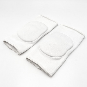 Genouillères tricotées unisexes respirantes à enfiler pour le volleyball toutes saisons, blanches - Product Image 2