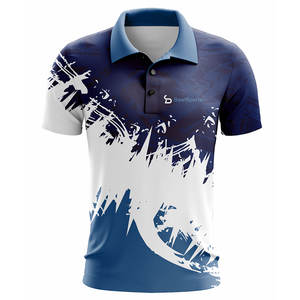 Deportes de gran tamaño para hombres para Polo 100% poliéster patrón sólido tejido de punto logotipo personalizable para ropa deportiva - Product Image 3