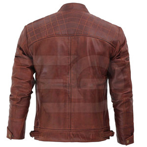 <b>Men</b> <b>Leather</b> <b>Jacket</b> Signature Street Style Outerwear Winter Apparel Durable <b>Leather</b> Clothing Trendy Wear - Product Image 4