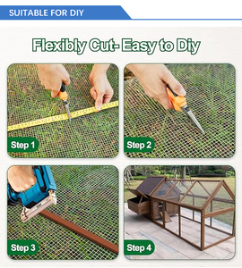 Grillage galvanisé 1 pouce 48 x 100 pieds, calibre 16, pour enclos à poulets et volailles - Product Image 4